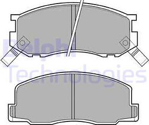 Delphi LP409 - Комплект спирачно феродо, дискови спирачки vvparts.bg