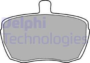 Delphi LP41 - Комплект спирачно феродо, дискови спирачки vvparts.bg