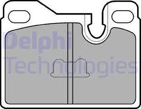 Delphi LP486 - Комплект спирачно феродо, дискови спирачки vvparts.bg