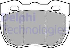 Delphi LP481 - Комплект спирачно феродо, дискови спирачки vvparts.bg