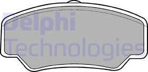 Delphi LP488 - Комплект спирачно феродо, дискови спирачки vvparts.bg