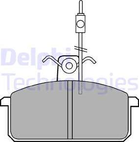 Delphi LP436 - Комплект спирачно феродо, дискови спирачки vvparts.bg