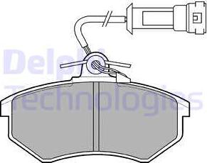 Delphi LP431 - Комплект спирачно феродо, дискови спирачки vvparts.bg