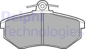 Delphi LP424 - Комплект спирачно феродо, дискови спирачки vvparts.bg