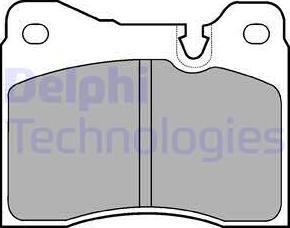 Delphi LP428 - Комплект спирачно феродо, дискови спирачки vvparts.bg