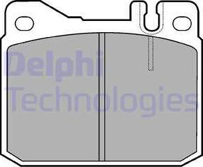 Delphi LP427 - Комплект спирачно феродо, дискови спирачки vvparts.bg