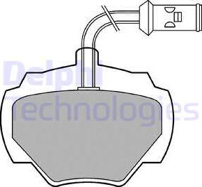 Delphi LP475 - Комплект спирачно феродо, дискови спирачки vvparts.bg