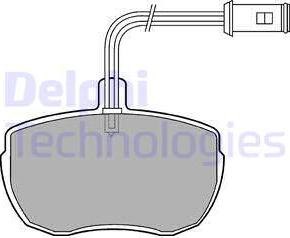 Delphi LP472 - Комплект спирачно феродо, дискови спирачки vvparts.bg