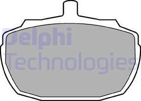 Delphi LP47 - Комплект спирачно феродо, дискови спирачки vvparts.bg