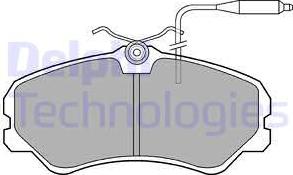 Delphi LP594 - Комплект спирачно феродо, дискови спирачки vvparts.bg