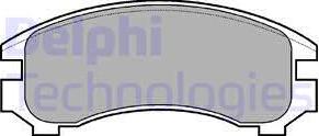 Delphi LP546 - Комплект спирачно феродо, дискови спирачки vvparts.bg