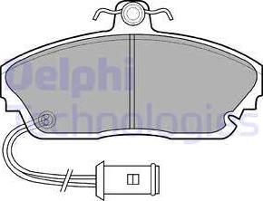 Delphi LP559 - Комплект спирачно феродо, дискови спирачки vvparts.bg