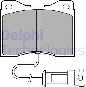 Delphi LP556 - Комплект спирачно феродо, дискови спирачки vvparts.bg