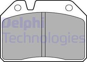 Delphi LP55 - Комплект спирачно феродо, дискови спирачки vvparts.bg