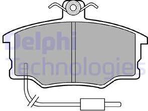 Delphi LP569 - Комплект спирачно феродо, дискови спирачки vvparts.bg