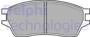 Delphi LP561 - Комплект спирачно феродо, дискови спирачки vvparts.bg