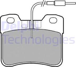 Delphi LP563 - Комплект спирачно феродо, дискови спирачки vvparts.bg