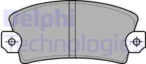 Delphi LP56 - Комплект спирачно феродо, дискови спирачки vvparts.bg