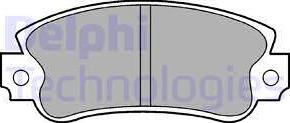 Delphi LP509 - Комплект спирачно феродо, дискови спирачки vvparts.bg