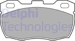 Delphi LP506-18B1 - Комплект спирачно феродо, дискови спирачки vvparts.bg