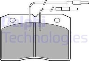 Delphi LP501 - Комплект спирачно феродо, дискови спирачки vvparts.bg