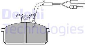 Delphi LP517 - Комплект спирачно феродо, дискови спирачки vvparts.bg