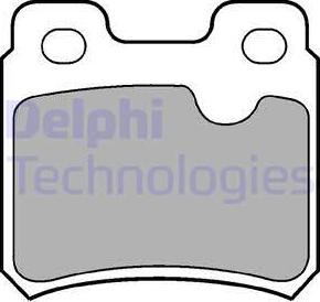 Delphi LP586 - Комплект спирачно феродо, дискови спирачки vvparts.bg