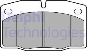 Delphi LP581 - Комплект спирачно феродо, дискови спирачки vvparts.bg