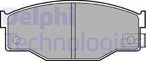 Delphi LP582 - Комплект спирачно феродо, дискови спирачки vvparts.bg
