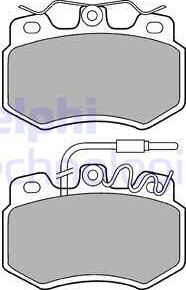 Delphi LP536 - Комплект спирачно феродо, дискови спирачки vvparts.bg