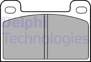 Delphi LP537 - Комплект спирачно феродо, дискови спирачки vvparts.bg
