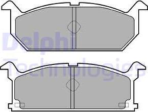 Delphi LP528 - Комплект спирачно феродо, дискови спирачки vvparts.bg