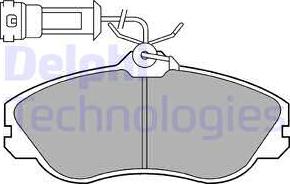 Delphi LP579 - Комплект спирачно феродо, дискови спирачки vvparts.bg