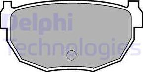 Delphi LP570 - Комплект спирачно феродо, дискови спирачки vvparts.bg