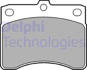 Delphi LP578 - Комплект спирачно феродо, дискови спирачки vvparts.bg