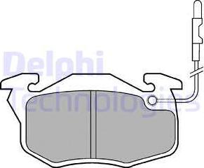 Delphi LP696 - Комплект спирачно феродо, дискови спирачки vvparts.bg