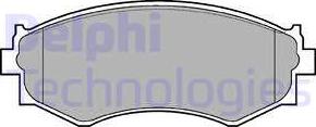 Delphi LP645 - Комплект спирачно феродо, дискови спирачки vvparts.bg