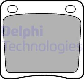 Delphi LP65 - Комплект спирачно феродо, дискови спирачки vvparts.bg