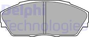 Delphi LP665 - Комплект спирачно феродо, дискови спирачки vvparts.bg