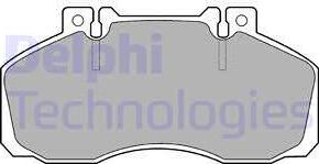 Delphi LP662 - Комплект спирачно феродо, дискови спирачки vvparts.bg
