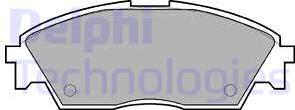 Delphi LP605 - Комплект спирачно феродо, дискови спирачки vvparts.bg