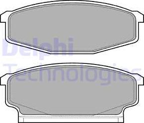 Delphi LP610 - Комплект спирачно феродо, дискови спирачки vvparts.bg