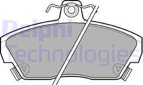 Delphi LP618 - Комплект спирачно феродо, дискови спирачки vvparts.bg