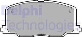 Delphi LP613 - Комплект спирачно феродо, дискови спирачки vvparts.bg
