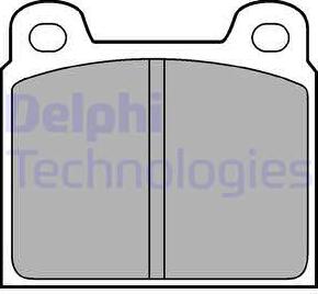 Delphi LP61 - Комплект спирачно феродо, дискови спирачки vvparts.bg