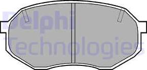 Delphi LP630 - Комплект спирачно феродо, дискови спирачки vvparts.bg