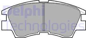 Delphi LP633 - Комплект спирачно феродо, дискови спирачки vvparts.bg