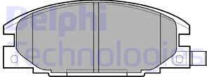 Delphi LP629-18B1 - Комплект спирачно феродо, дискови спирачки vvparts.bg