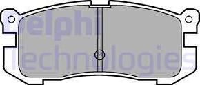 Delphi LP624 - Комплект спирачно феродо, дискови спирачки vvparts.bg