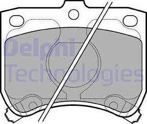 Delphi LP620 - Комплект спирачно феродо, дискови спирачки vvparts.bg